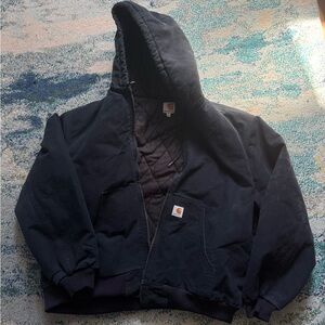 Carhartt Quilted Black Jacket 2XL